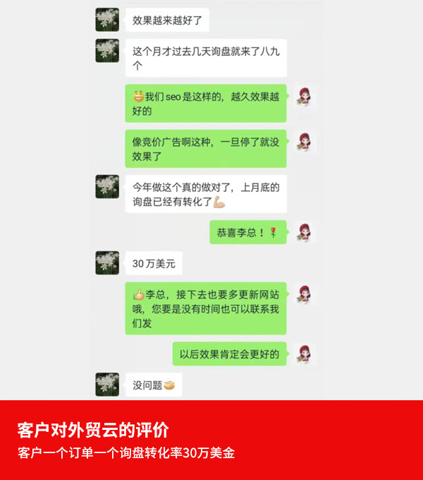 外贸云客户评价